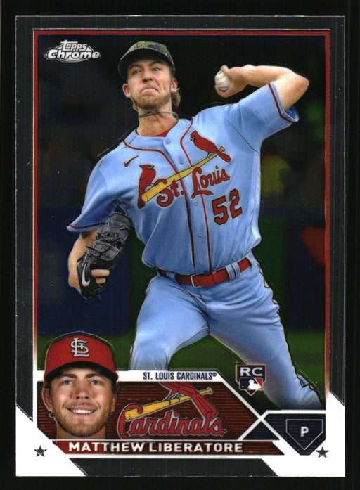 Matthew Liberatore 2023 Topps Chrome Front of Card