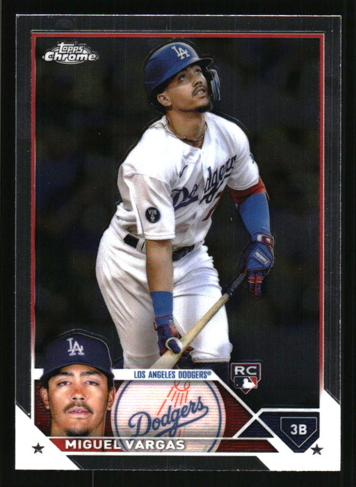 Miguel Vargas 2023 Topps Chrome Front of Card