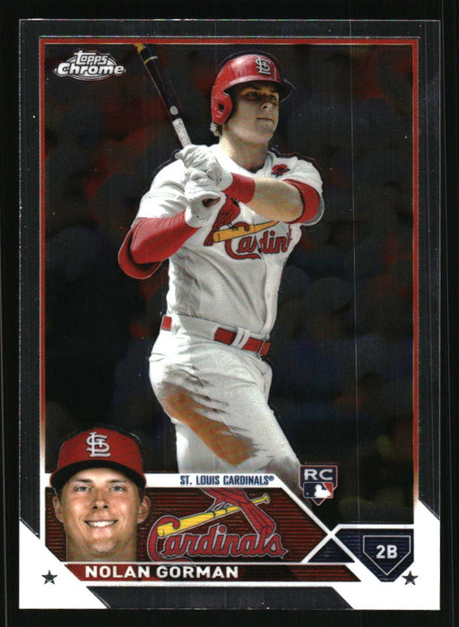 Nolan Gorman 2023 Topps Chrome Front of Card