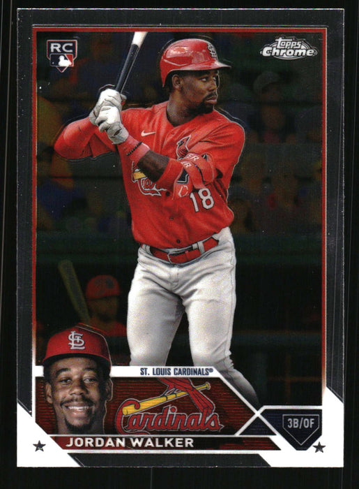 Jordan Walker 2023 Topps Chrome Front of Card