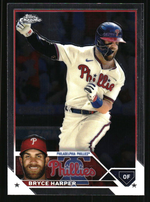 Bryce Harper 2023 Topps Chrome Front of Card