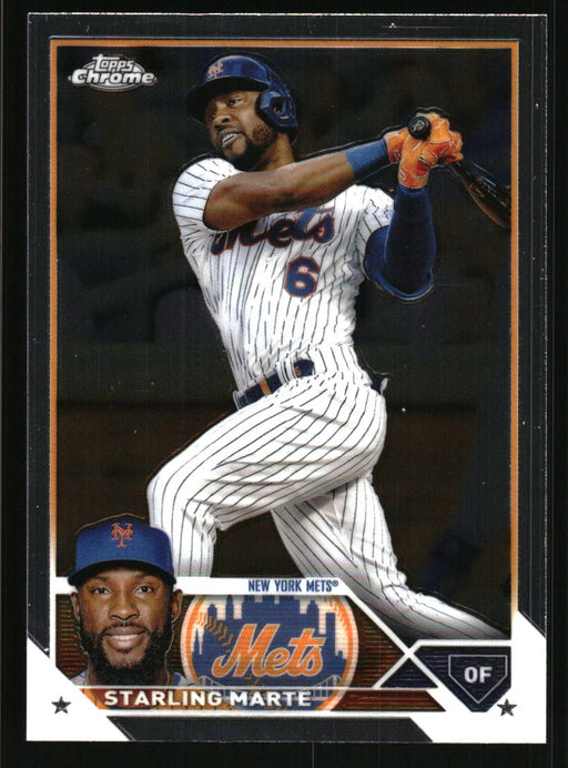 Starling Marte 2023 Topps Chrome Front of Card