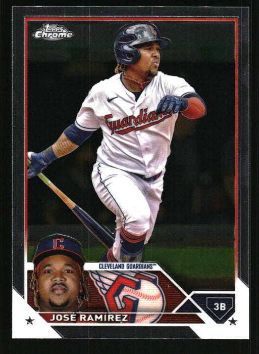 Jose Ramirez 2023 Topps Chrome Front of Card