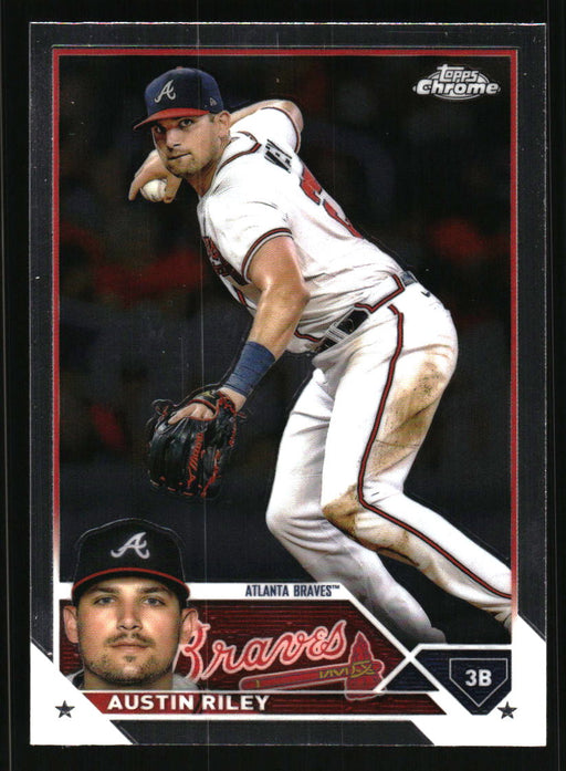 Austin Riley 2023 Topps Chrome Front of Card