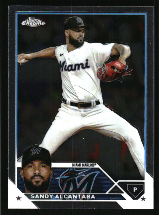 Sandy Alcantara 2023 Topps Chrome Front of Card