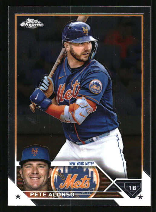 Pete Alonso 2023 Topps Chrome Front of Card