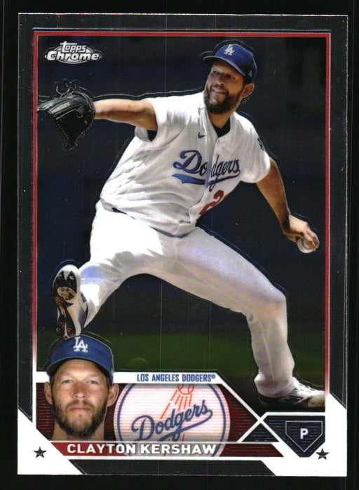 Clayton Kershaw 2023 Topps Chrome Front of Card