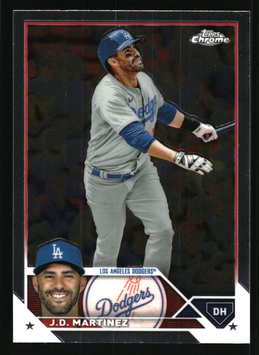 J.D. Martinez 2023 Topps Chrome Front of Card