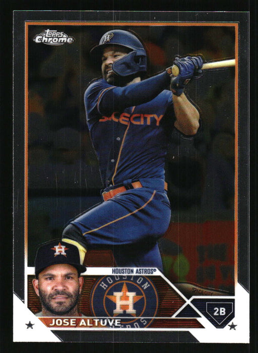 Jose Altuve 2023 Topps Chrome Front of Card