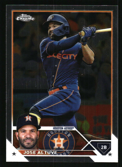 Jose Altuve 2023 Topps Chrome Front of Card