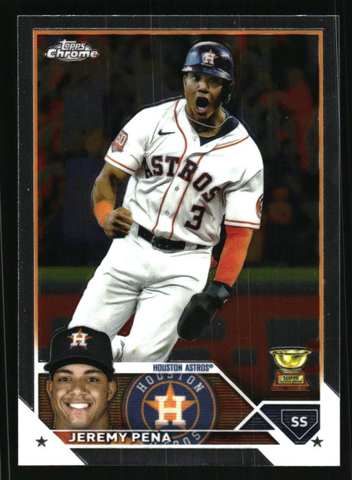 Jeremy Pena 2023 Topps Chrome Front of Card