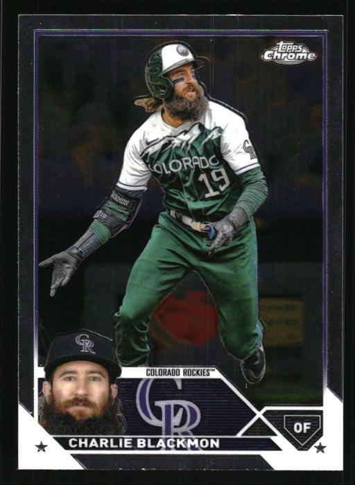 Charlie Blackmon 2023 Topps Chrome Front of Card