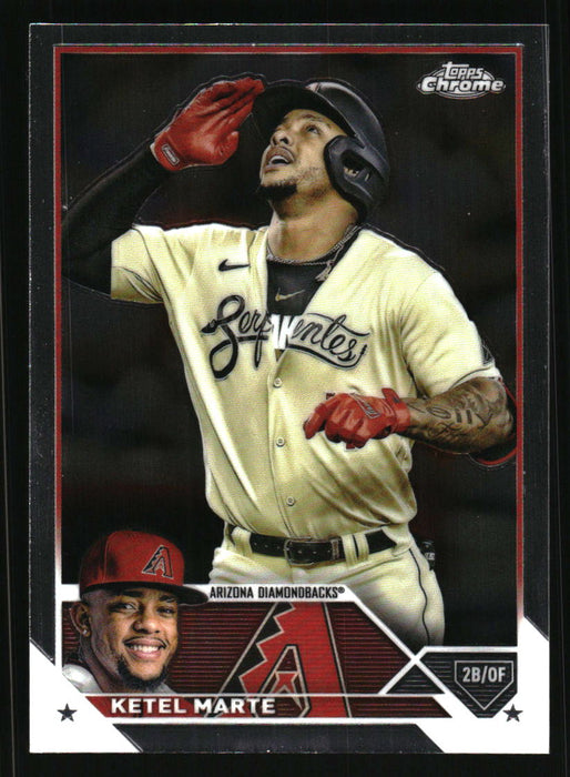 Ketel Marte 2023 Topps Chrome Front of Card