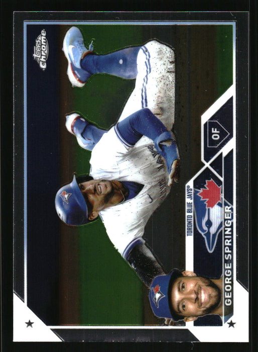 George Springer 2023 Topps Chrome Front of Card