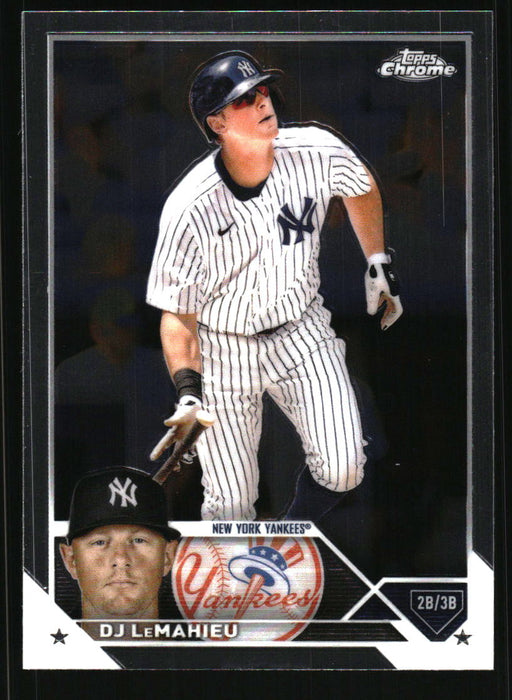 DJ LeMahieu 2023 Topps Chrome Front of Card