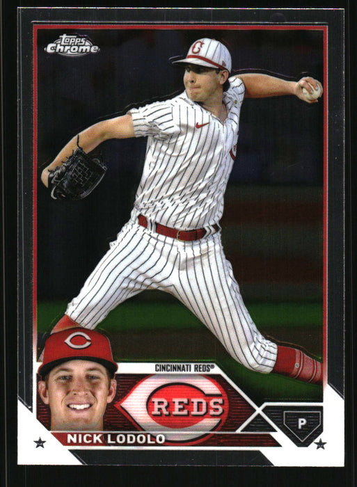 Nick Lodolo 2023 Topps Chrome Front of Card