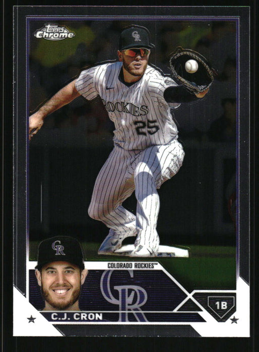 C.J. Cron 2023 Topps Chrome Front of Card