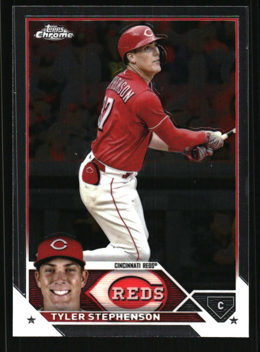 Tyler Stephenson 2023 Topps Chrome Front of Card