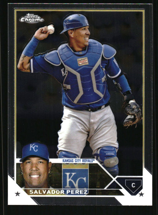 Salvador Perez 2023 Topps Chrome Front of Card