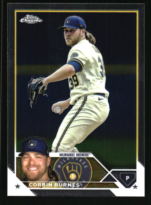 Corbin Burnes 2023 Topps Chrome Front of Card