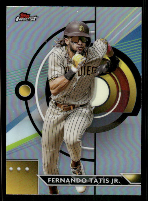 Fernando Tatis Jr. 2023 Topps Finest Refractor Front of Card