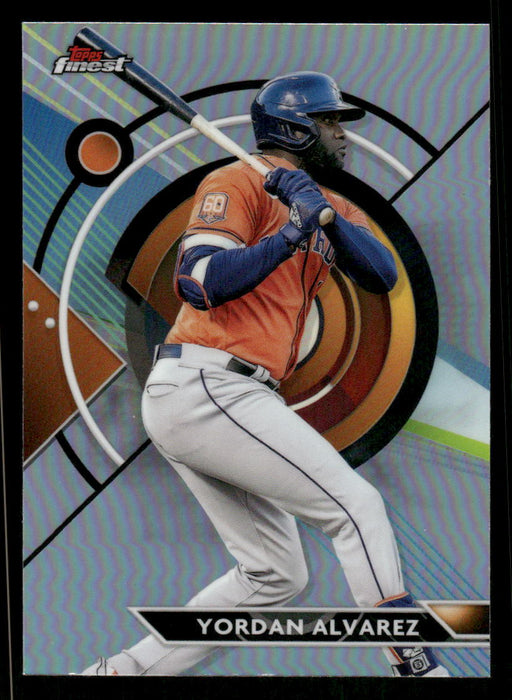 Yordan Alvarez 2023 Topps Finest Refractor Front of Card