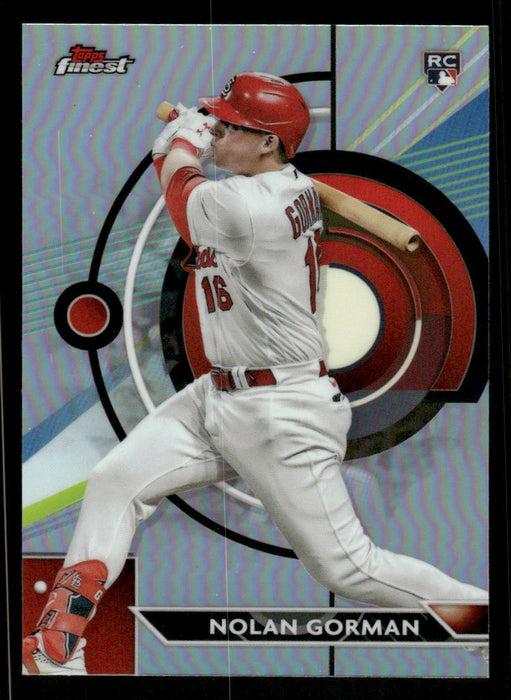 Nolan Gorman 2023 Topps Finest Refractor Front of Card