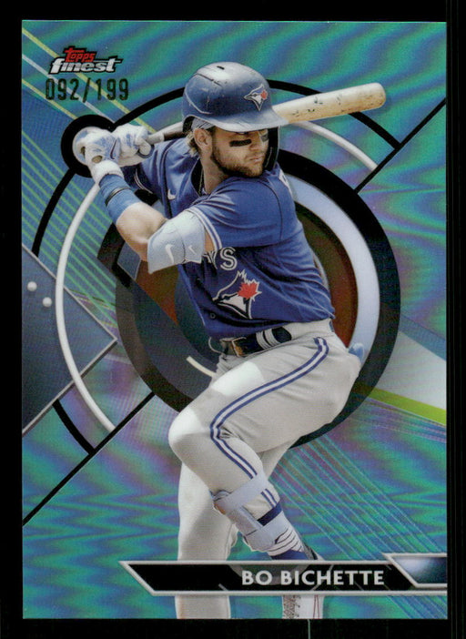 Bo Bichette 2023 Topps Finest Aqua Refractor Front of Card