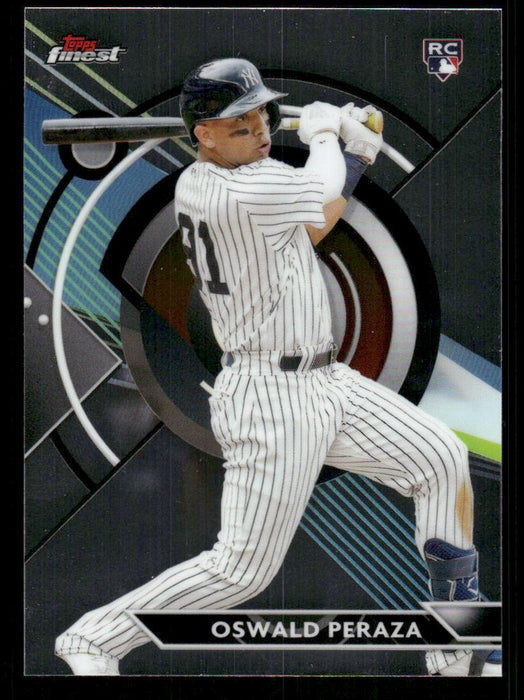 Oswald Peraza 2023 Topps Finest Base Front of Card