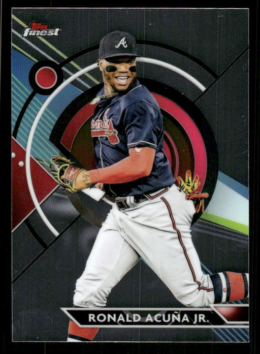 Ronald Acuna Jr. 2023 Topps Finest Base Front of Card