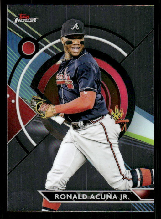 Ronald Acuna Jr. 2023 Topps Finest Base Front of Card