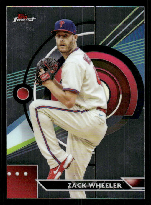 Zack Wheeler 2023 Topps Finest Base Front of Card