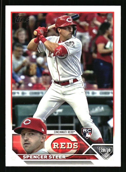 Spencer Steer 2023 Topps Series 2 Front of Card