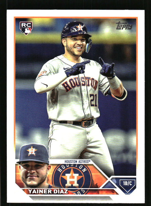 Yainer Diaz 2023 Topps Series 2 Front of Card