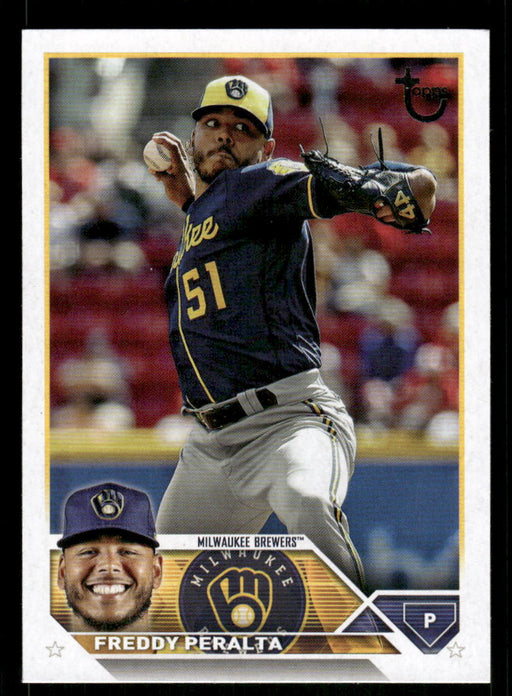 Freddy Peralta 2023 Topps Series 2 Front of Card