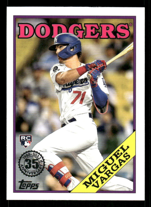 Miguel Vargas 2023 Topps Series 2 Front of Card