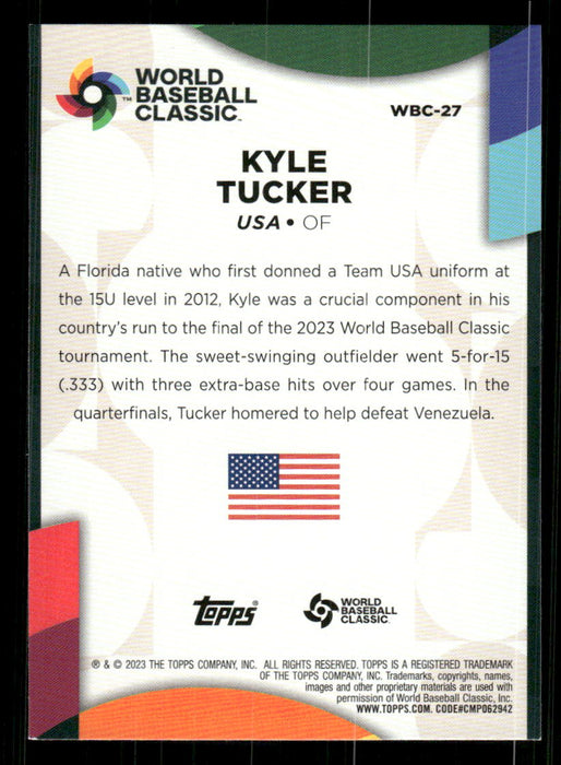 Kyle Tucker 2023 Topps Series 2 Back of Card