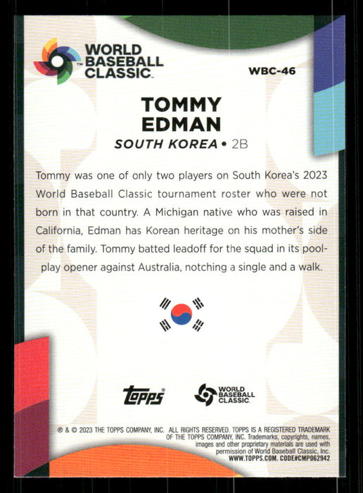 Tommy Edman 2023 Topps Series 2 Back of Card