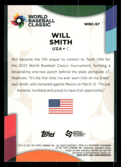 Will Smith 2023 Topps Series 2 Back of Card