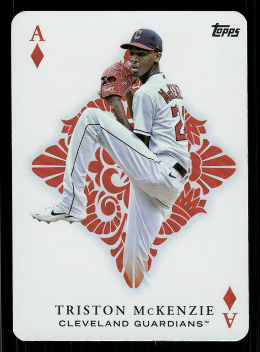 Triston McKenzie 2023 Topps Series 2 Front of Card