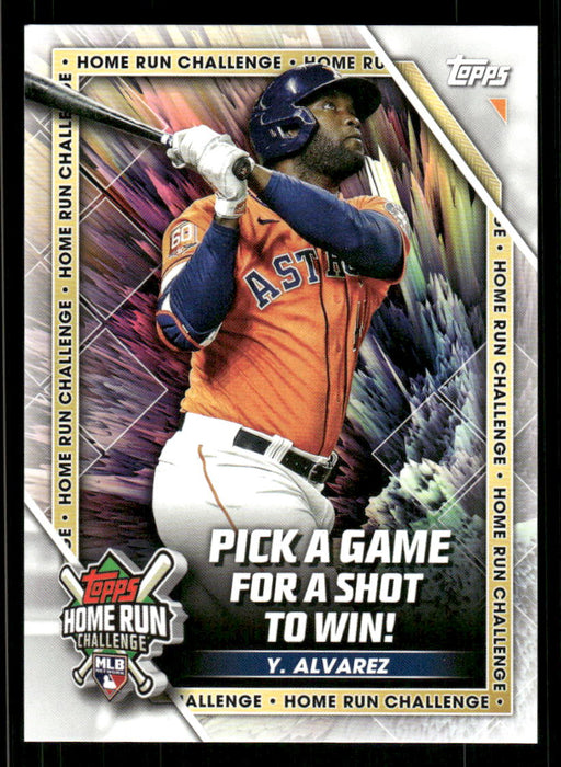 Yordan Alvarez 2023 Topps Series 2 Front of Card