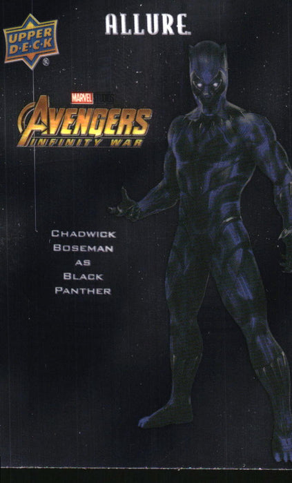 Chadwick Boseman as Black Panther 2022 Upper Deck Marvel Allure Front of Card