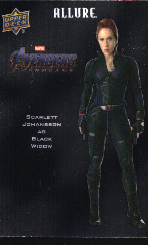 Scarlett Johansson as Black Widow 2022 Upper Deck Marvel Allure Front of Card