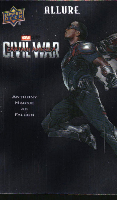 Anthony Mackie as Falcon 2022 Upper Deck Marvel Allure Front of Card