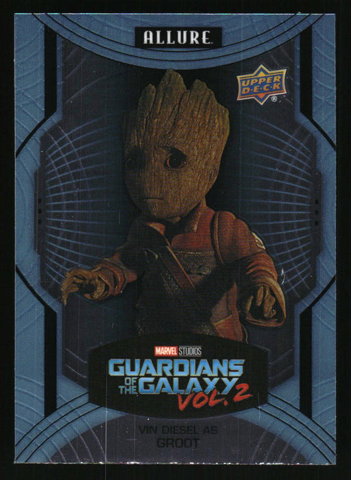 Vin Diesel as Groot 2022 Upper Deck Marvel Allure Front of Card