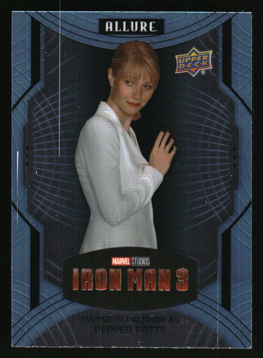 Gwyneth Paltrow as Pepper Potts 2022 Upper Deck Marvel Allure Front of Card