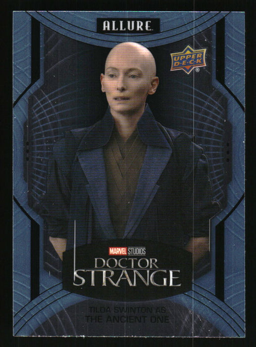 Tilda Swinton as The Ancient One 2022 Upper Deck Marvel Allure Front of Card