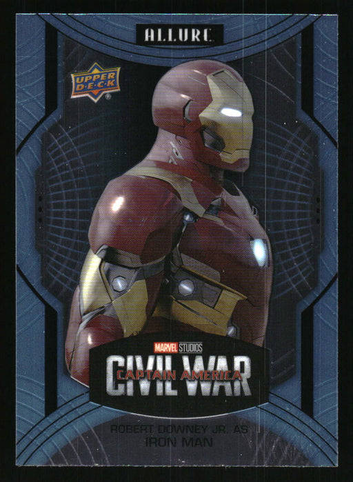 Robert Downey Jr. as Iron Man 2022 Upper Deck Marvel Allure Front of Card