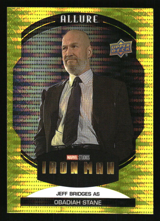 Jeff Bridges as Obadiah Stane 2022 Upper Deck Marvel Allure Front of Card