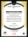 Jaimie Alexander as Sif 2022 Upper Deck Marvel Allure Back of Card